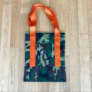 DEFY Tote Bag Camouflage Orange Shoulder Bag NWOT